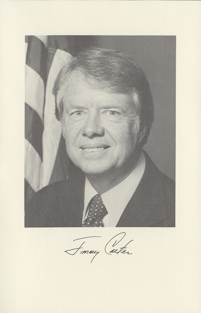 Image of the President from the invitation for the 1977 Presidential Inauguration.