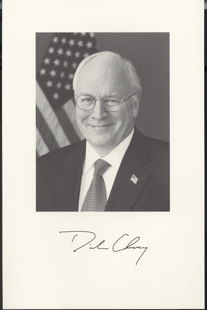 Image of the Vice President from the invitation for the 2005 Presidential Inauguration.