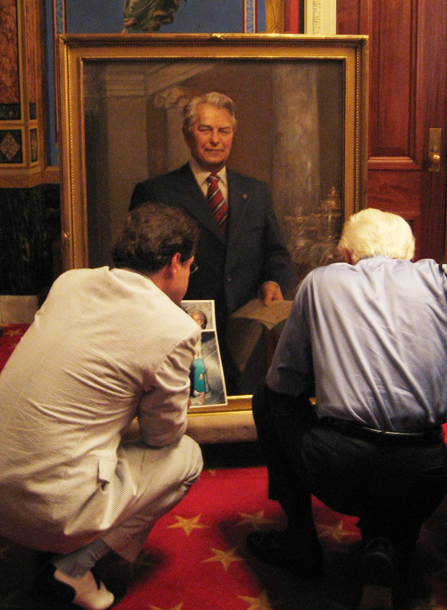 Senator Byrd with Michael Shane Neal