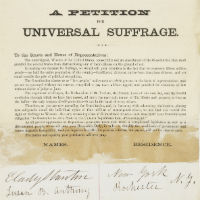 Petition for Universal Suffrage, 1865