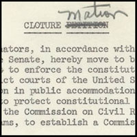 Cloture Motion Civil Rights Act 1964