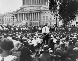 Bonus Marchers at the Capitol