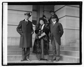 Rebecca Felton with Georgia Senators George and Harris. November 20, 1922