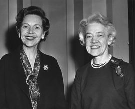 Senators Maurine Neuberger and Margaret Chase Smith, January 5, 1961