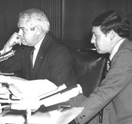 Marlow Cook and Mitch McConnell