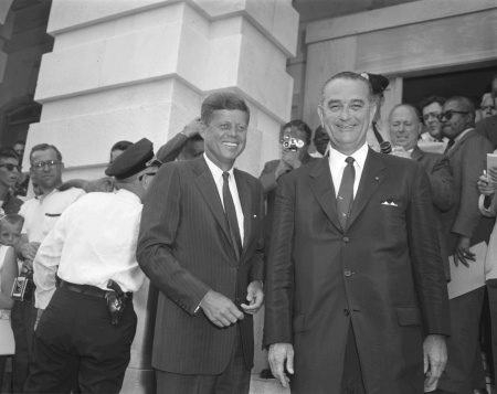 John F. Kennedy and Lyndon B. Johnson