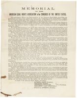 Memorial of the American Equal Rights Association, 1867