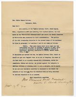 Petition of Ladies Literary Club of Grand Rapids, 1904