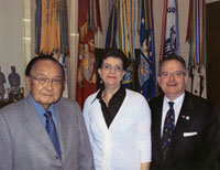 Scott McGeary with wife Linda and Senator Daniel Inouye