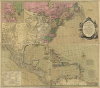 North America Map 1784