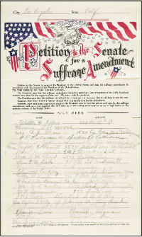 TimePetition to the Senate for a Suffrage Amendment, 1918