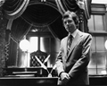 Richard Baker in the Old Senate Chamber, 1976

