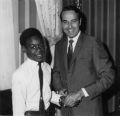 Image: Michael Johnson with senator Bob Dole