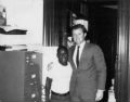 Image: Michael Johnson with Senator Ted Kennedy