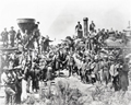 Image: Joining of Central Pacific and Union Pacific Railways