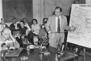 Joseph Welch reacts to Senator Joseph McCarthy