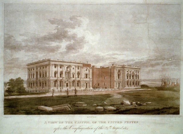 A view of the Capitol after the conflagration of the 24th of August 1814