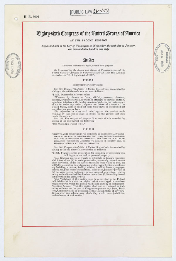 Civil Rights act of 1960