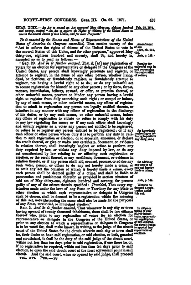 Enforcement Act February 1871