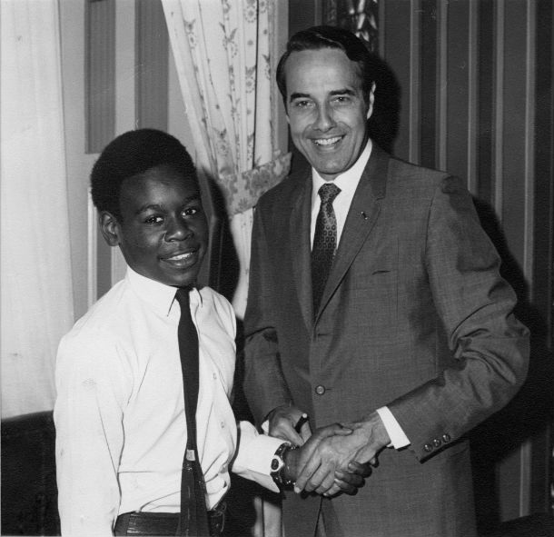 Michael Johnson with Senator Bob Dole