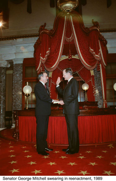 George Mitchell's Swearing-In, 1989