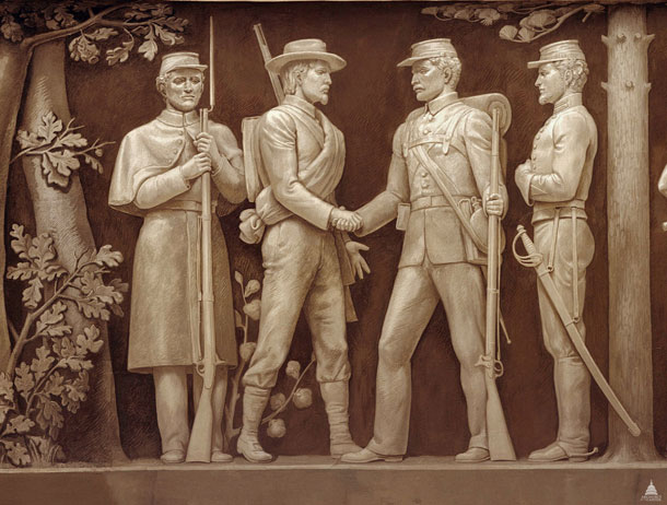 Frieze of American History-Peace End of Civil War