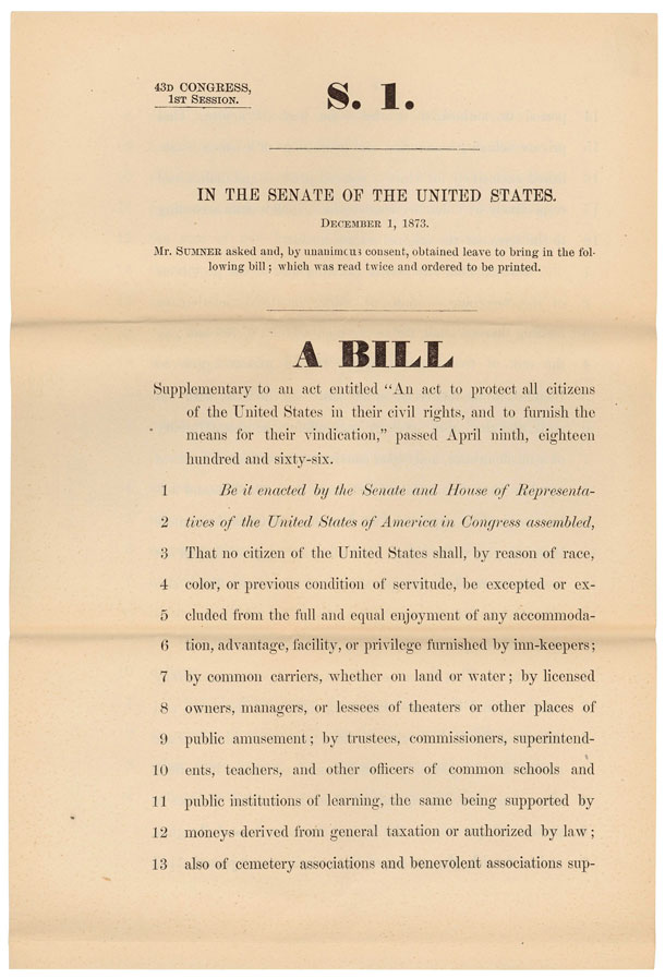 Sumner Civil Rights Bill
