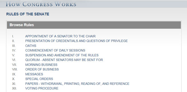 Senate Rules