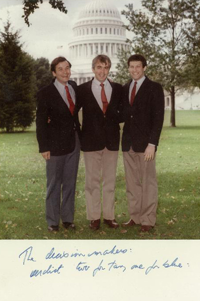 Richard Arenberg, Senator Paul Tsongas, and Dennis Kanin