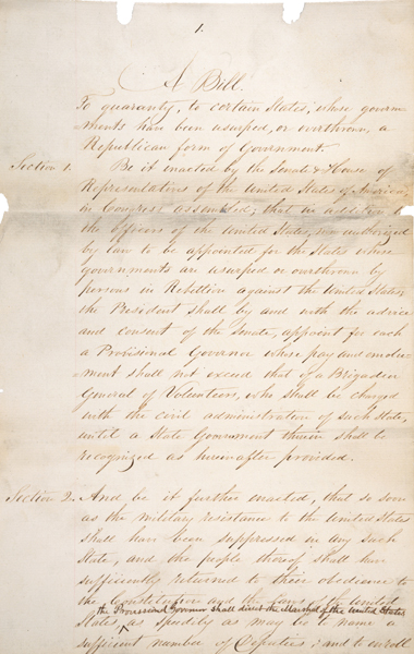 Wade Davis Bill, 1864