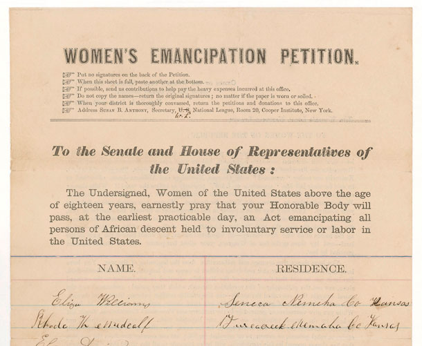 Women's Loyal National League Petition