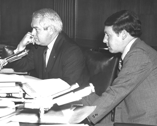 Marlow Cook and Mitch McConnell