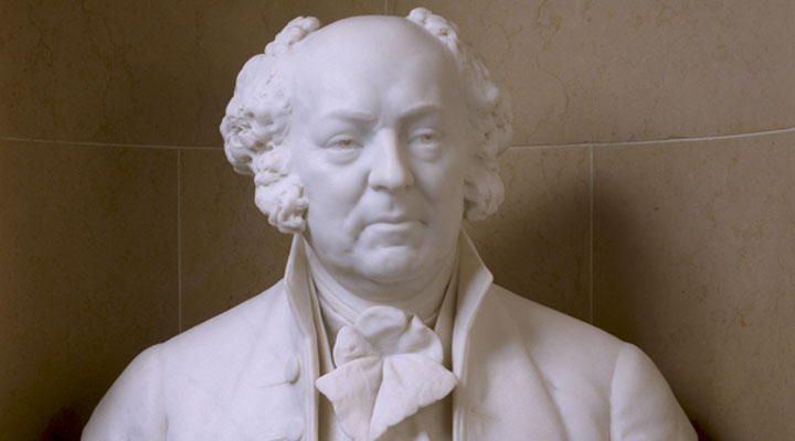Marble bust of John Adams