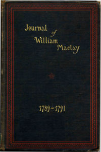 Book Jacket of Journal of William Maclay