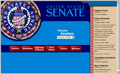 The homepage of the Senate website as it appeared in 2002