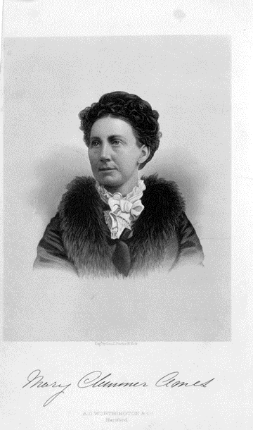 A portrait of author Mary Clemmer Ames