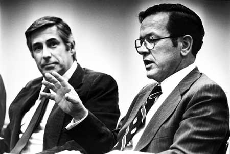 Alaska senators Mike Gravel and Ted Stevens