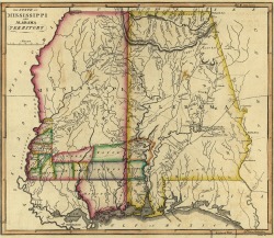 Map of Alabama, 1817