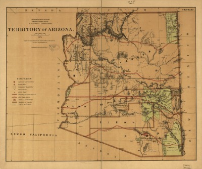 Arizona Territory map