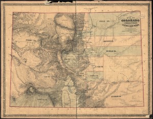 Map of Colorado Territory, 1861