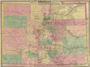Map of Colorado, 1876