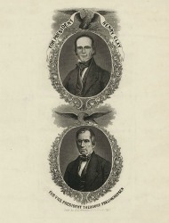 Campaign poster for Clay and Frelinghuysen