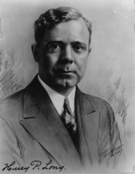 Drawing of Huey P. Long