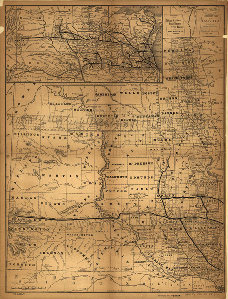 Map of Dakota Territory