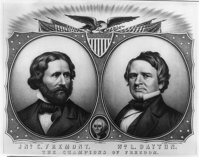 Campaign poster for John C. Fremont and William L. Dayton