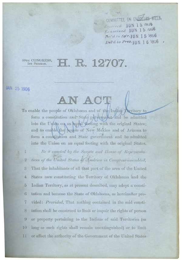 Oklahoma Statehood Enabling Act