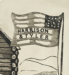 "Harrison and Tyler" campaign emblem